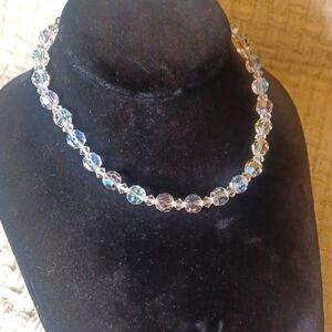 Vintage Crystal Bead Choker